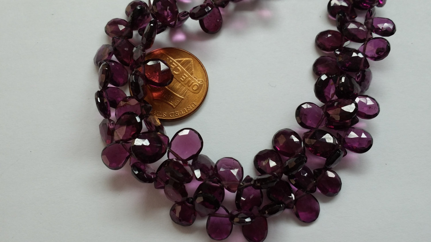 Rhodolite Pears Faceted