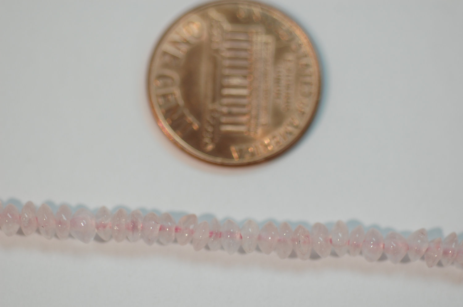 Rose Quartz  Smooth Rondelle
