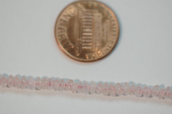 Rose Quartz  Smooth Rondelle