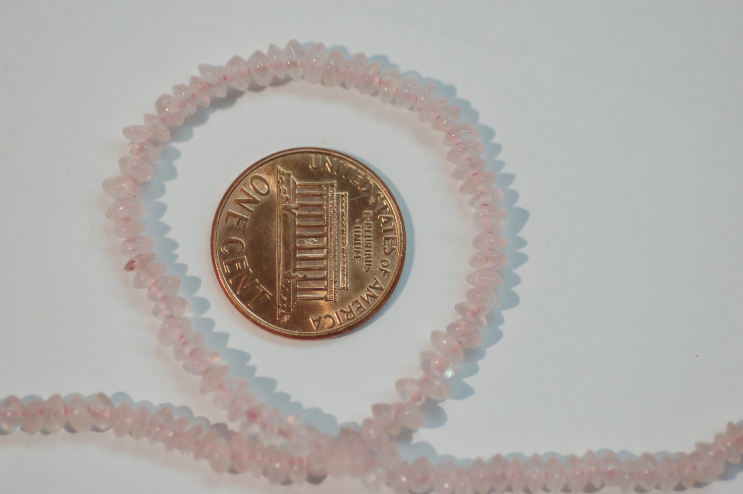 Rose Quartz  Smooth Rondelle