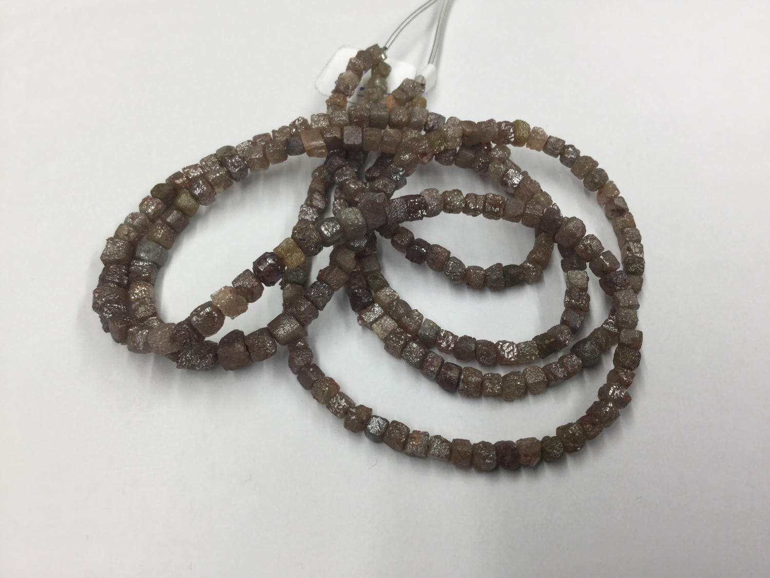 Rough Cut Brown Yellow Diamond Cubes Faceted