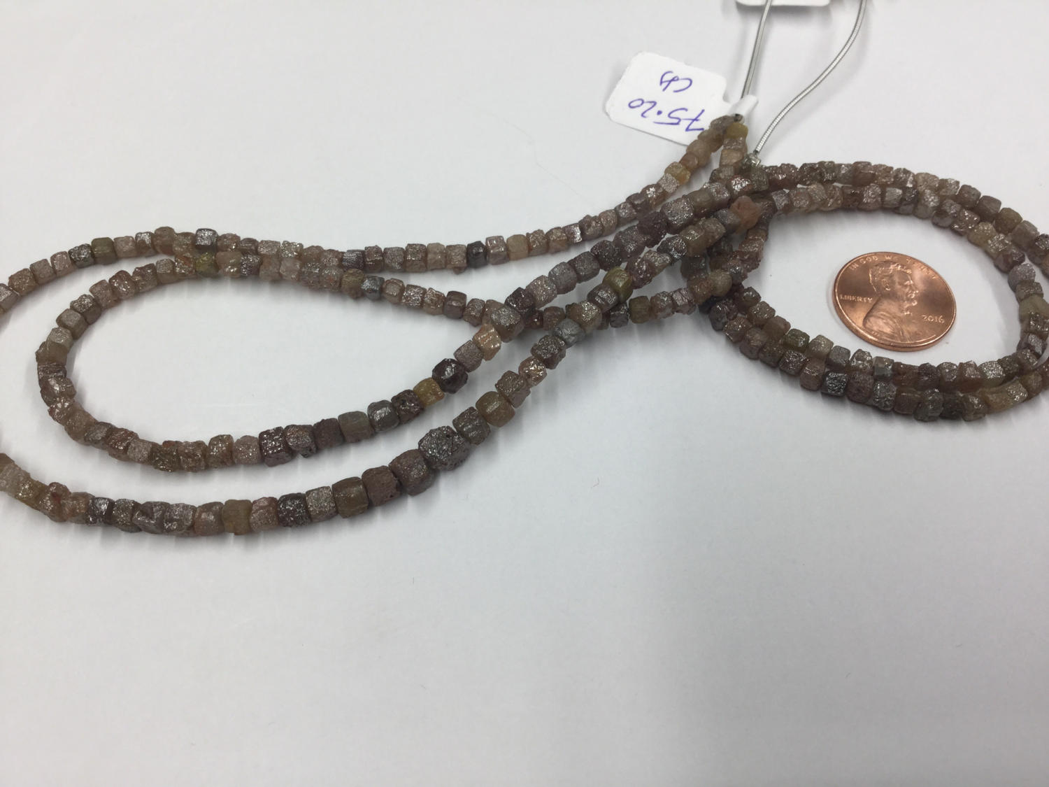 Rough Cut Brown Yellow Diamond Cubes Faceted