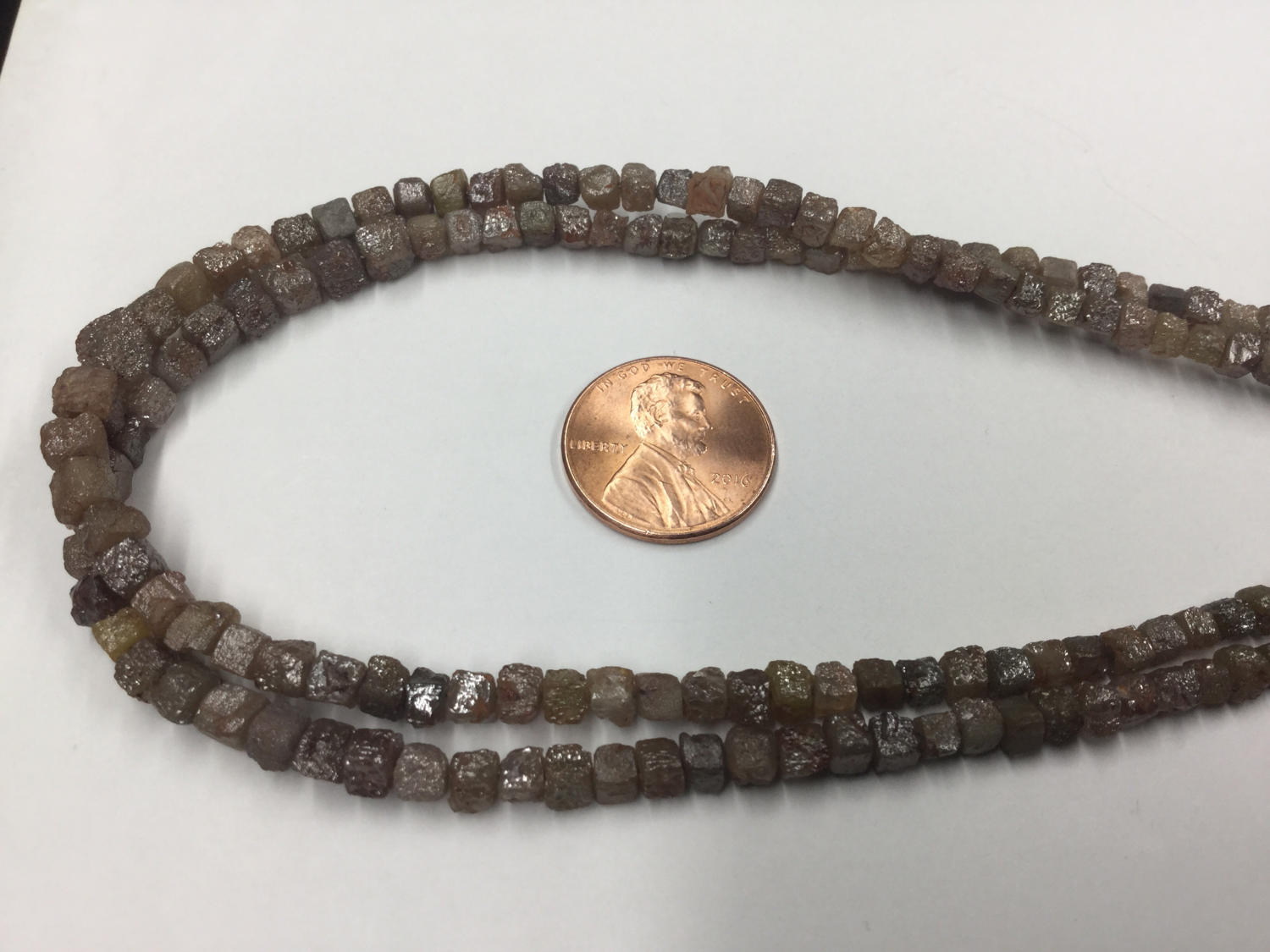 Rough Cut Brown Yellow Diamond Cubes Faceted