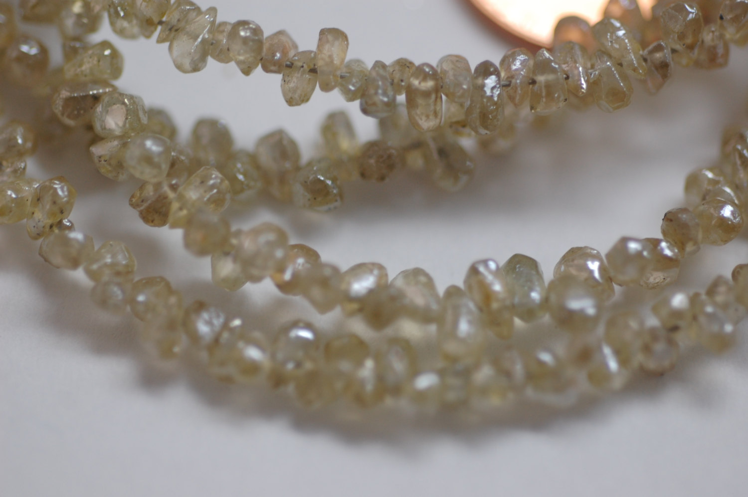 Rough Cut Drop Yellow Natural Zircon Faceted (Platinum Polished)
