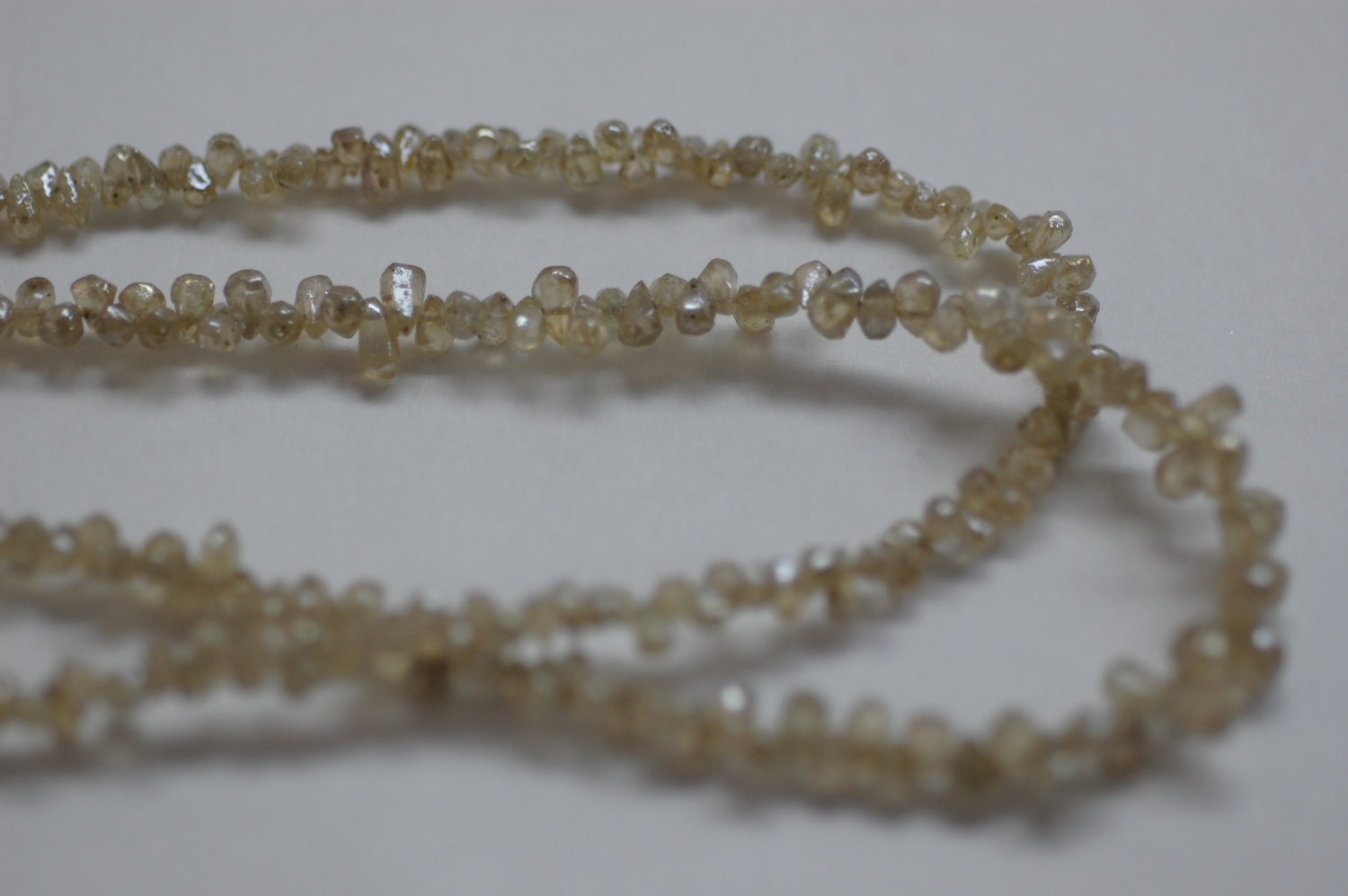 Rough Cut Drop Yellow Natural Zircon Faceted (Platinum Polished)