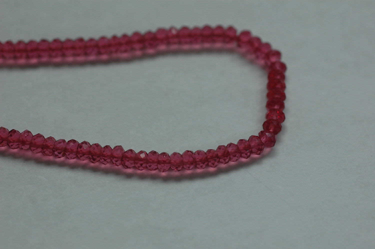 Rubilite Hydro Quartz Rondelle Faceted