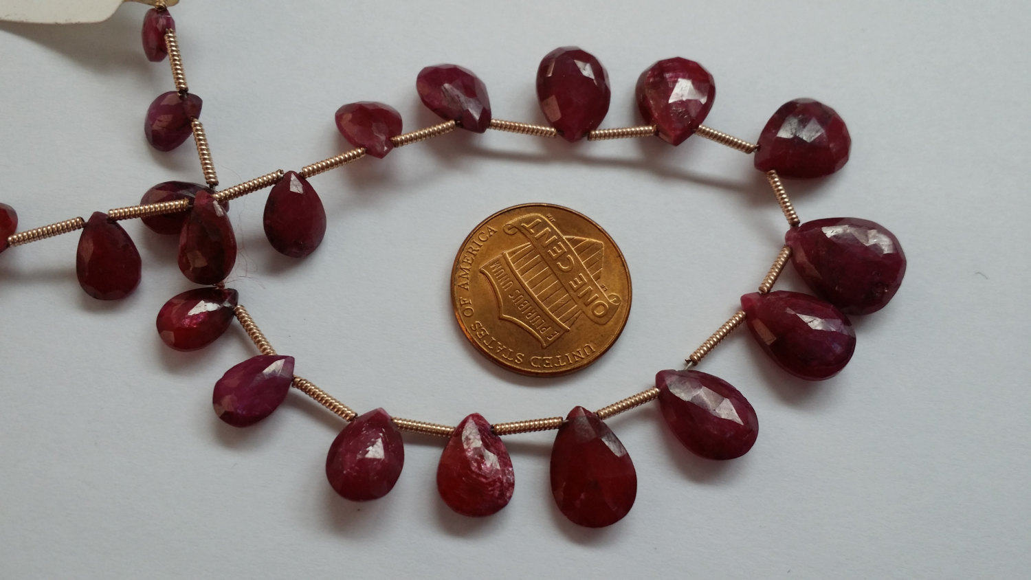 Ruby Hearts Faceted