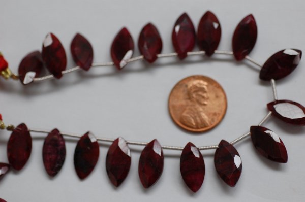 Ruby Marquise Faceted