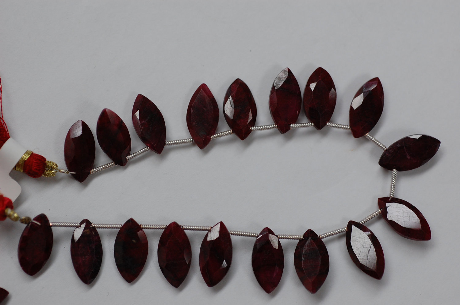 Ruby Marquise Faceted