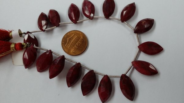 Ruby Marquise Faceted