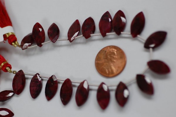 Ruby Marquise Faceted