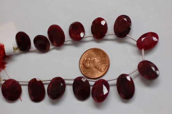 Ruby Oval Faceted