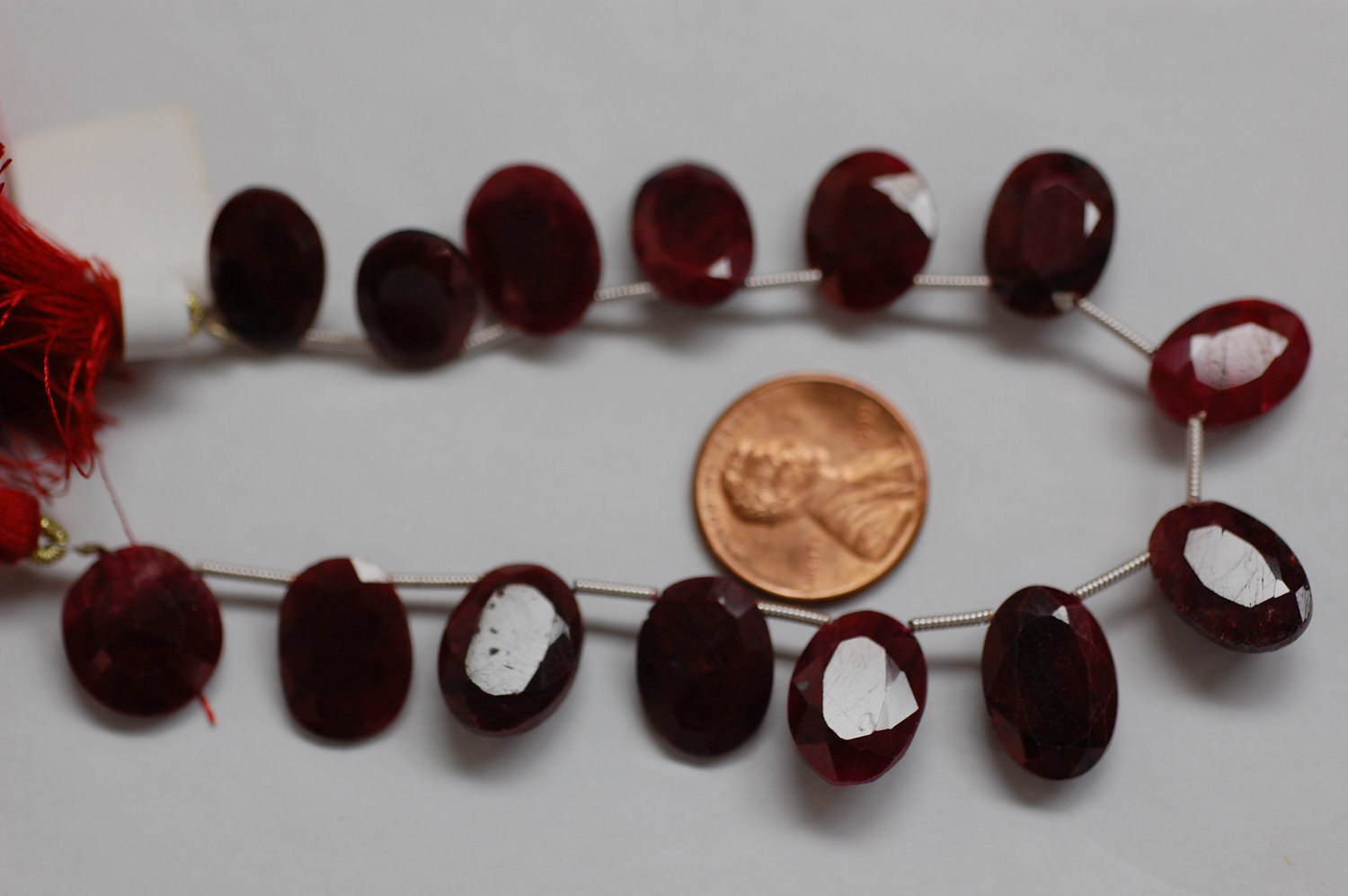 Ruby Oval Faceted