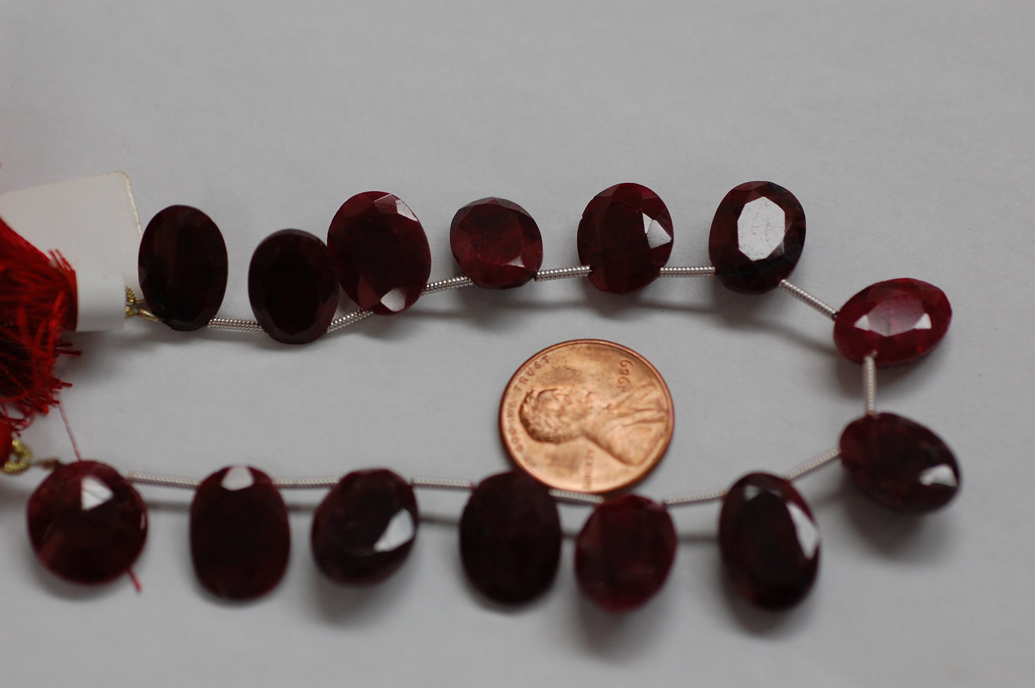 Ruby Oval Faceted