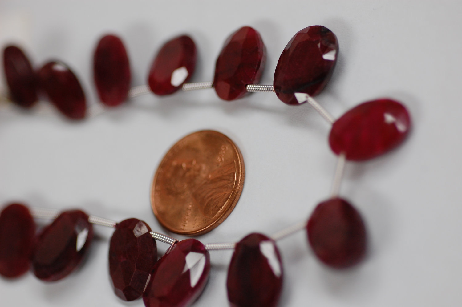 Ruby Oval Faceted