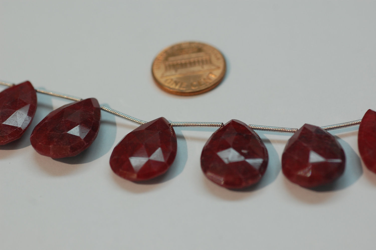 Ruby Pear Shape Faceted