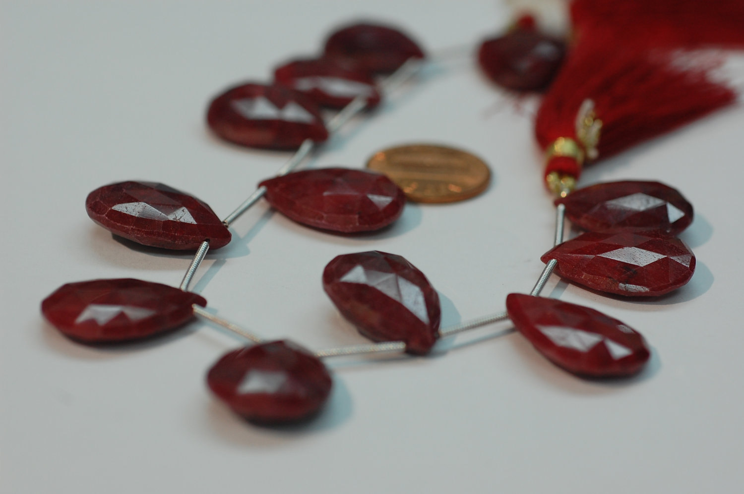 Ruby Pear Shape Faceted
