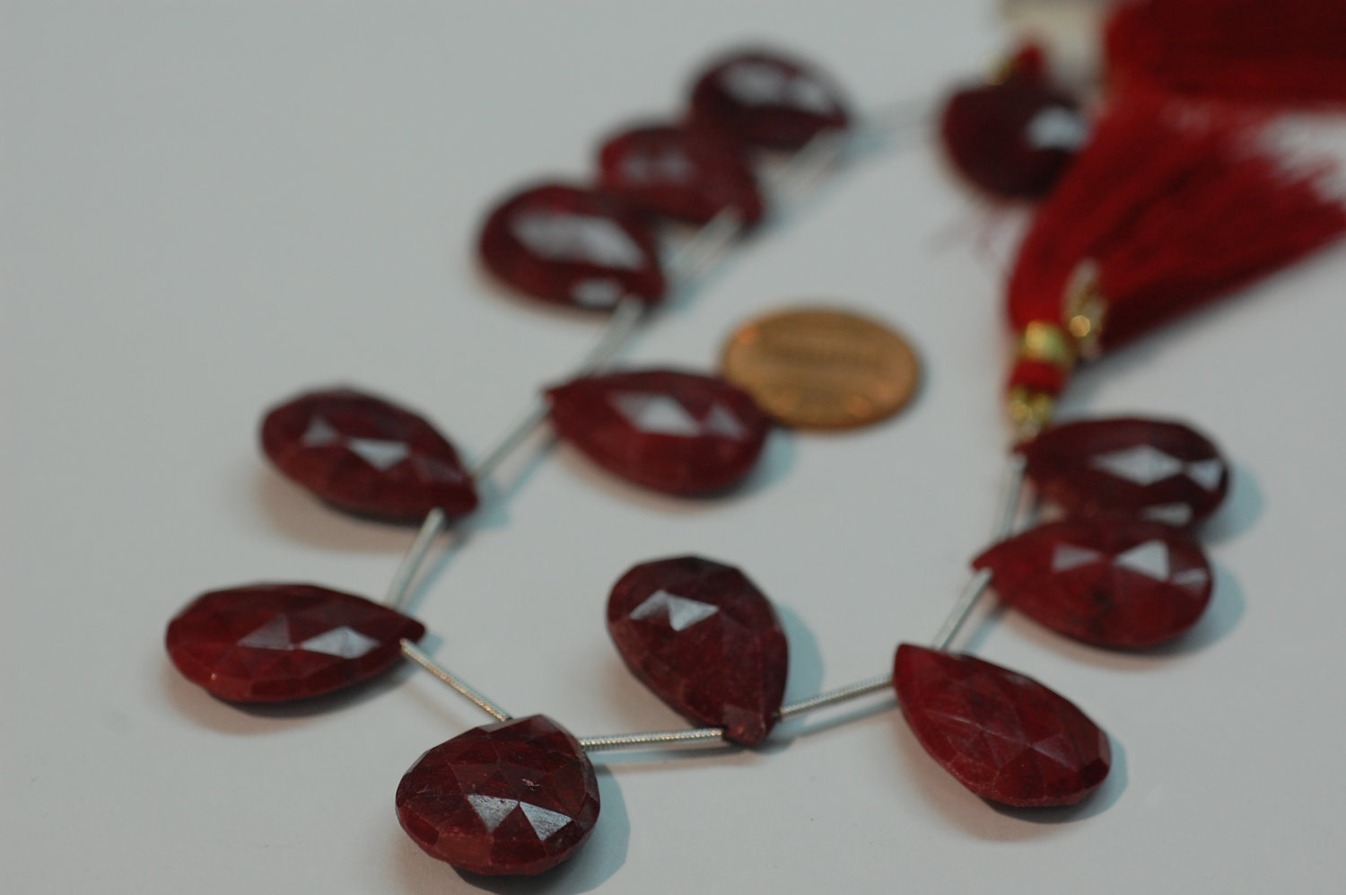 Ruby Pear Shape Faceted