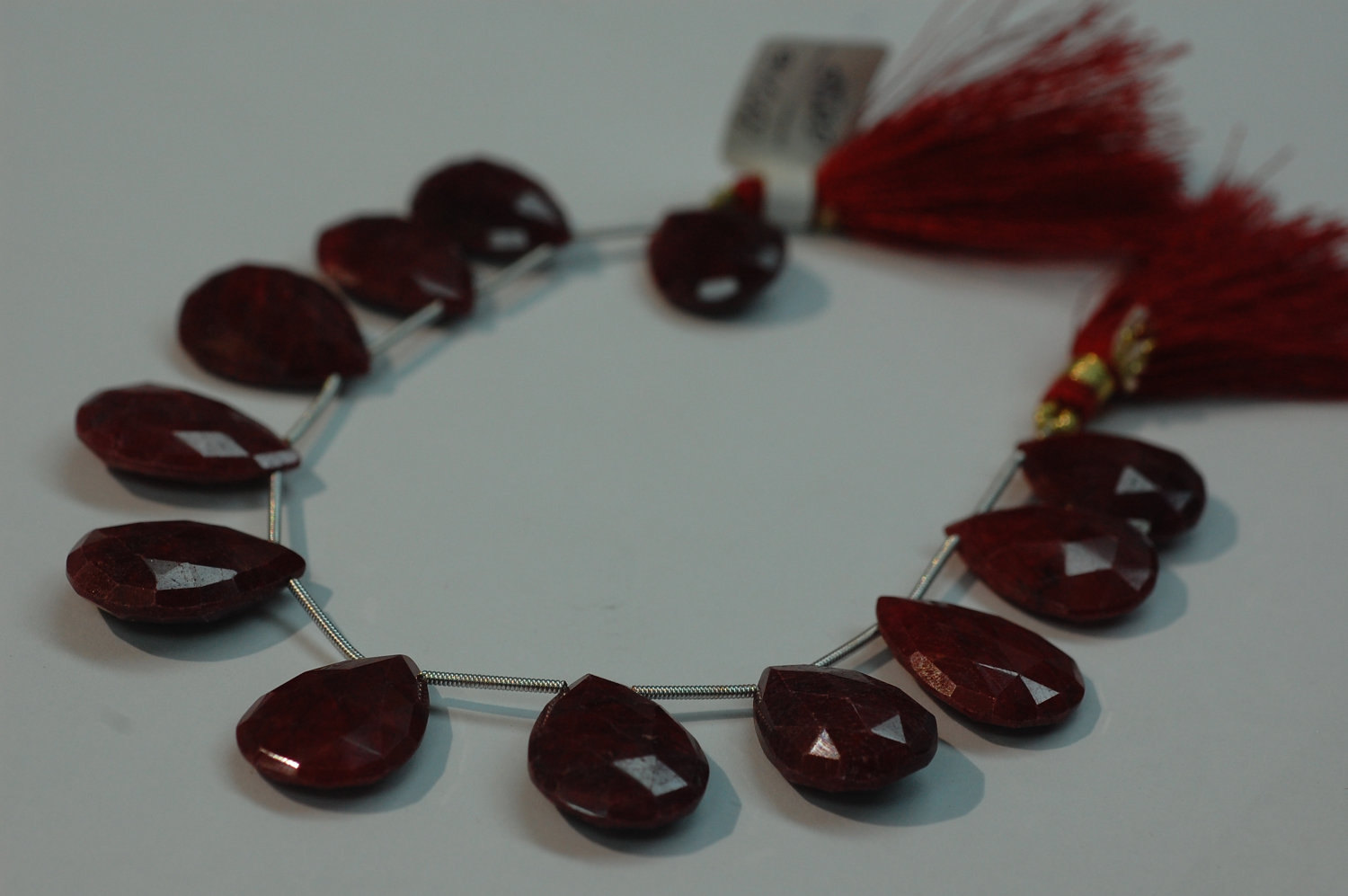 Ruby Pear Shape Faceted