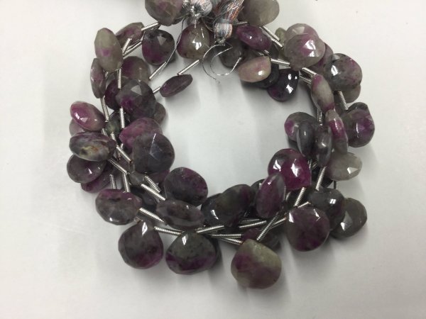 Ruby Zosite Hearts Faceted