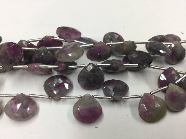 Ruby Zosite Hearts Faceted