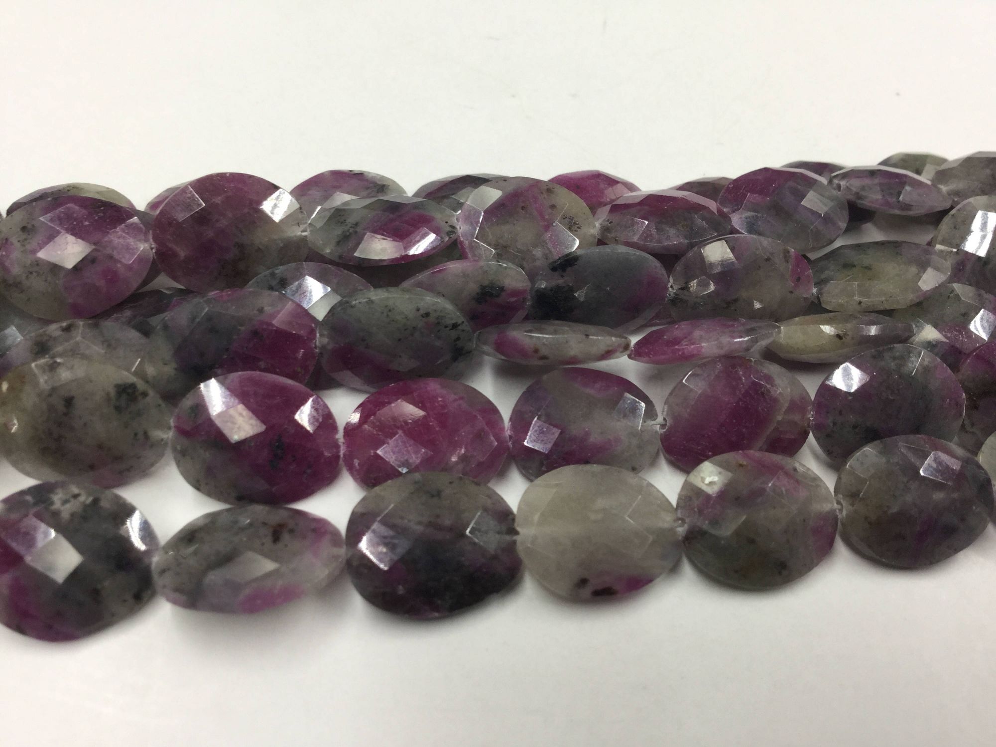 Ruby Zosite Ovals Faceted