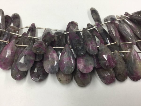 Ruby Zosite Pears Faceted