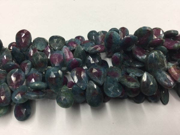 Ruby Zosite Pears Faceted