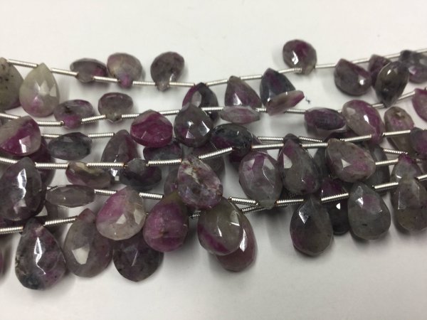 Ruby Zosite Pears Faceted