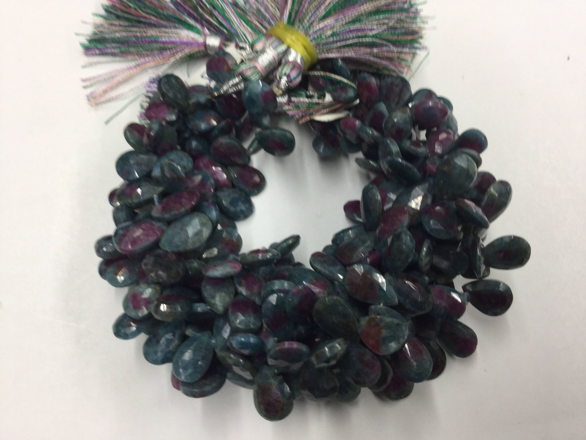 Ruby Zosite Pears Faceted