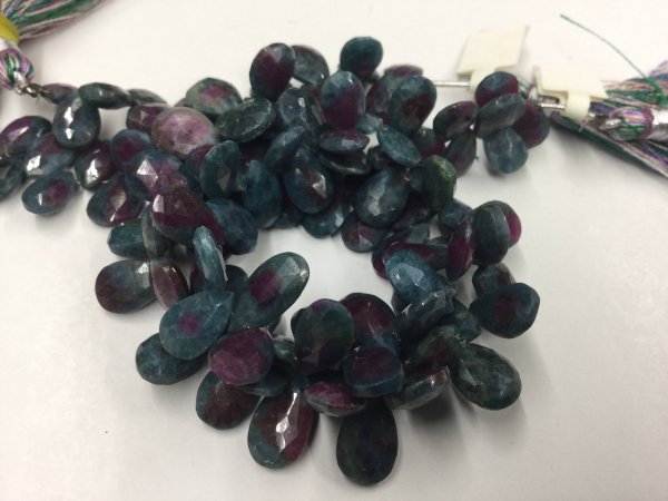 Ruby Zosite Pears Faceted