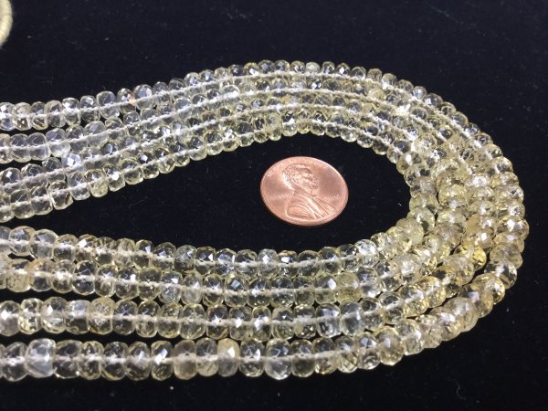 Scapolite Rondelles Faceted