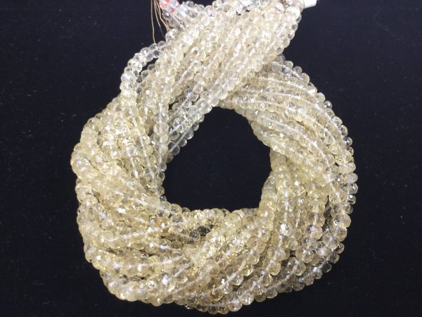 Scapolite Rondelles Faceted