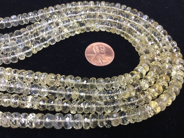 Scapolite Rondelles Faceted