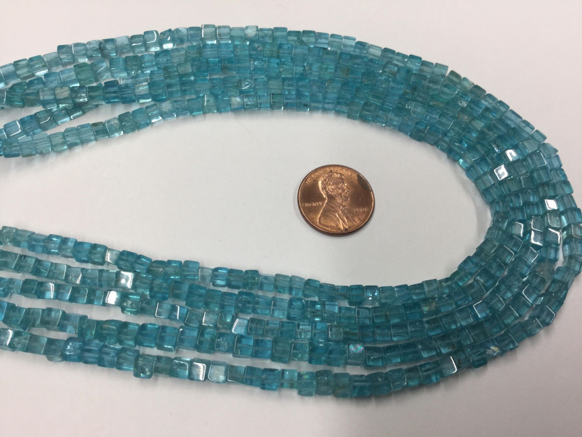 Sea-Green Apatite Squares Smooth