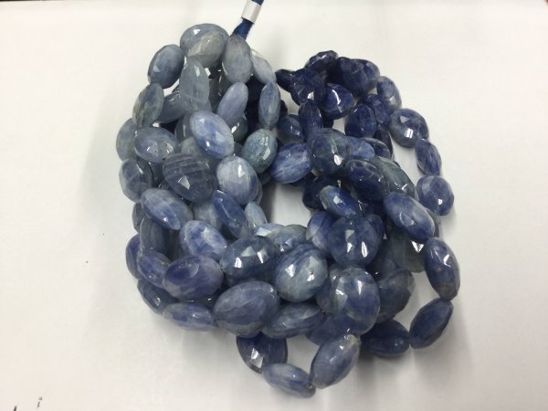Shaded Blue Sapphire Ovals Faceted