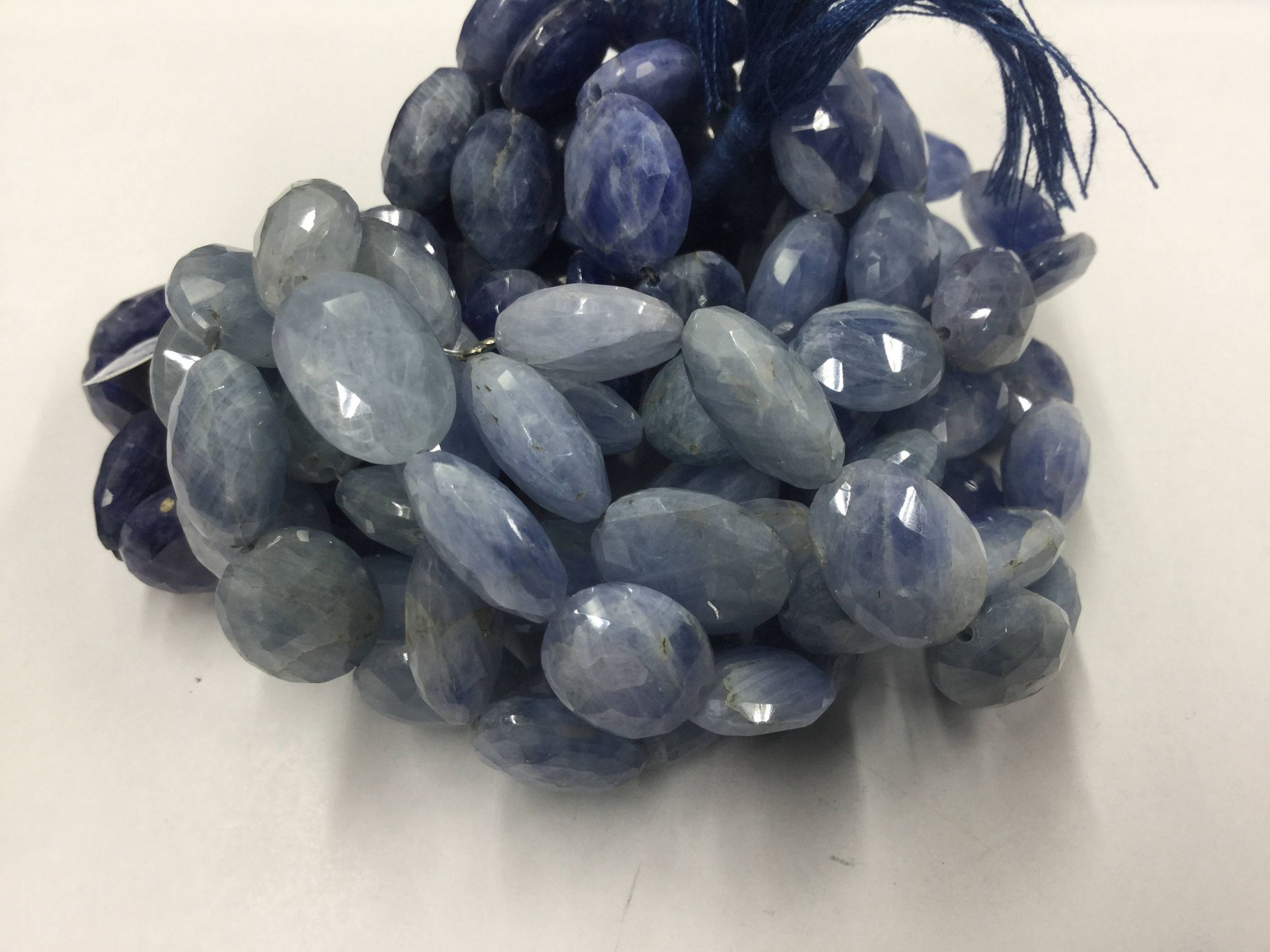 Shaded Blue Sapphire Ovals Faceted