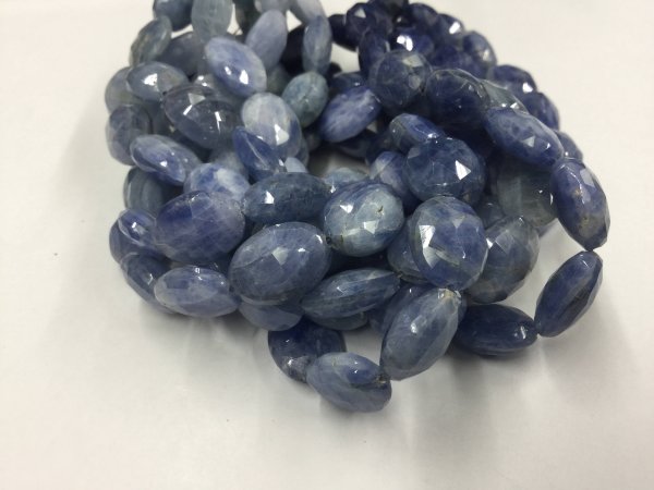 Shaded Blue Sapphire Ovals Faceted