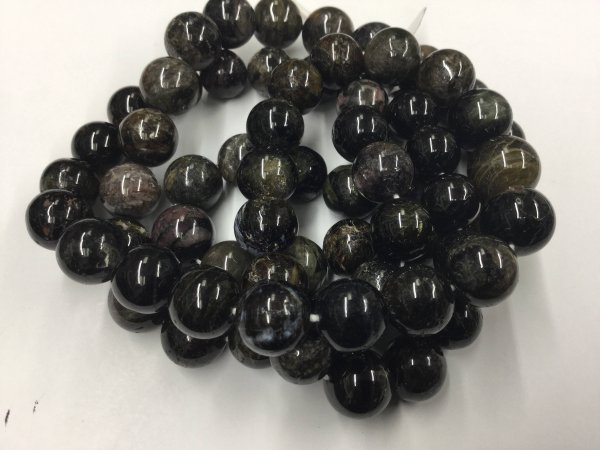 Shaded Green Tourmaline Rounds Smooth
