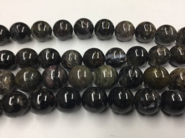 Shaded Green Tourmaline Rounds Smooth