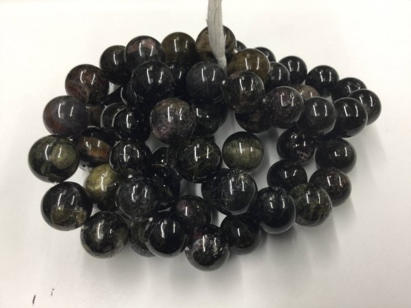Shaded Green Tourmaline Rounds Smooth