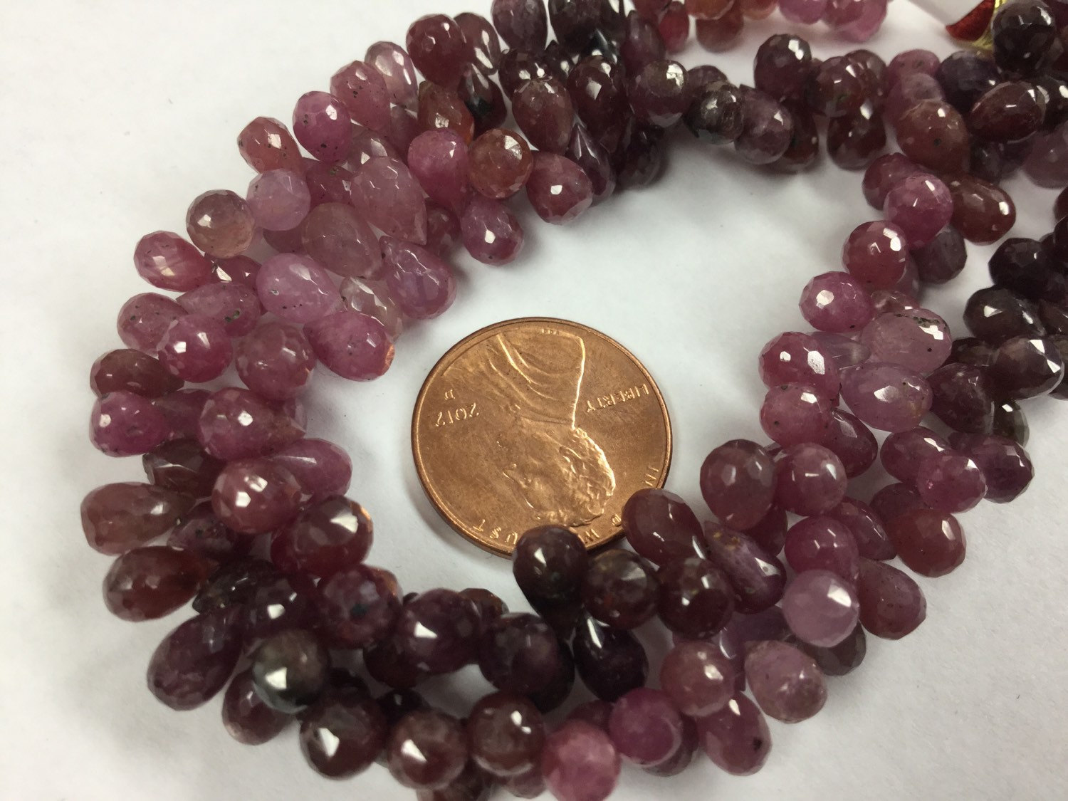Shaded Sapphire Drops Faceted