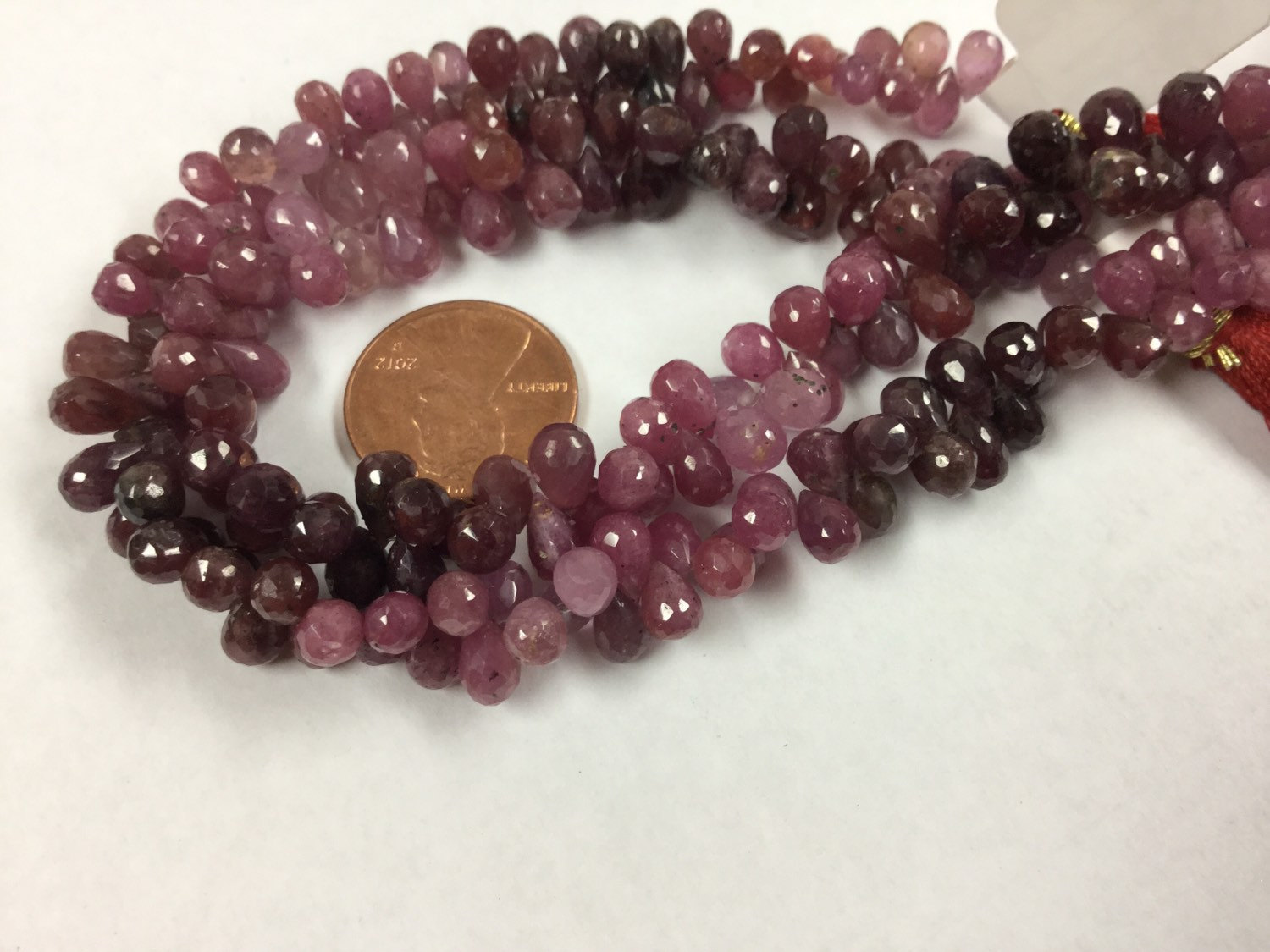 Shaded Sapphire Drops Faceted