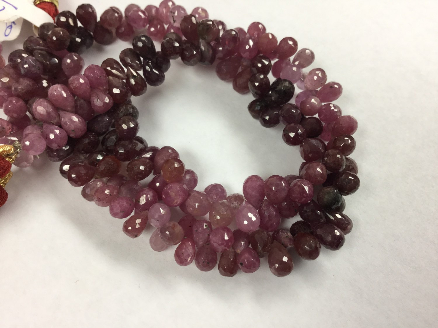 Shaded Sapphire Drops Faceted