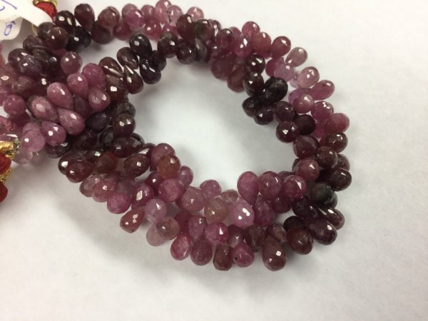 Shaded Sapphire Drops Faceted