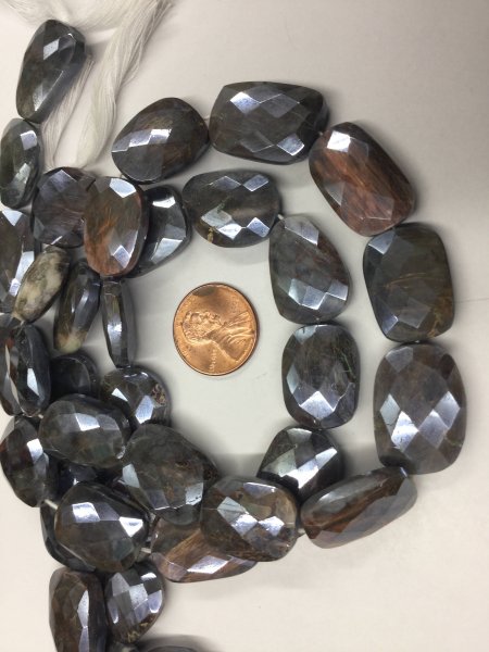 Silver Moonstone Nuggets Faceted