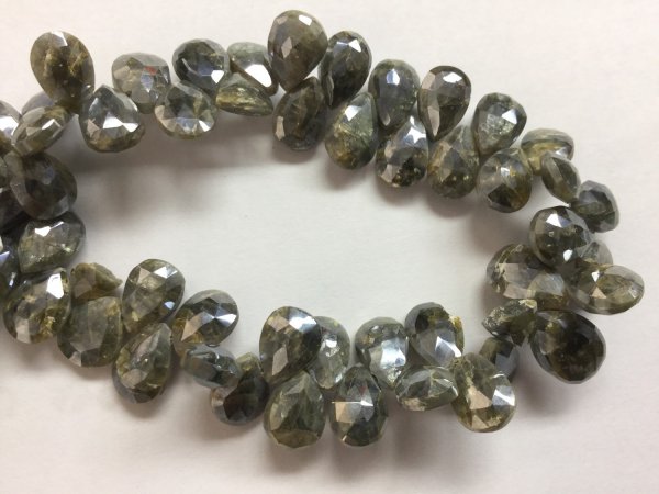 Silverite Pears Faceted
