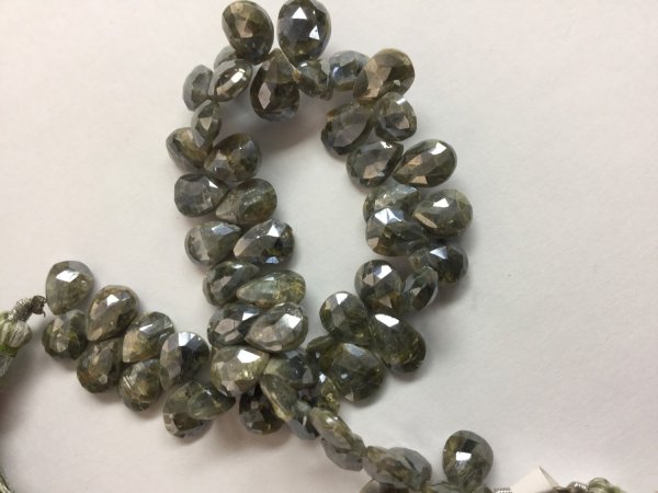 Silverite Pears Faceted