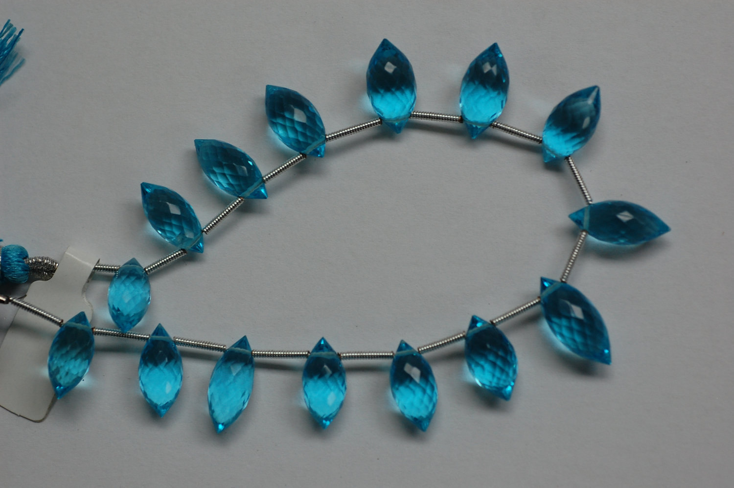 Sky Blue Hydro Quartz Puff Marquise