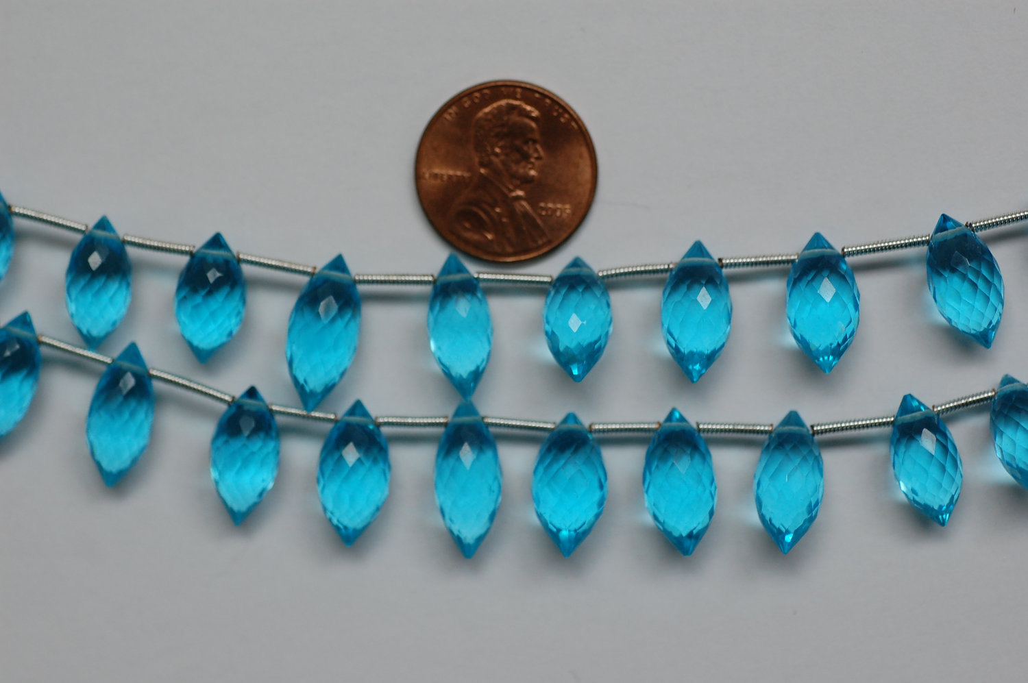Sky Blue Hydro Quartz Puff Marquise